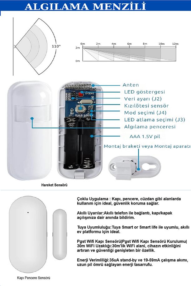 OBİEM Akıllı Güvenlik Alarm Sistemleri (Sim Kart/google Asistan/amazon Alexa/uzaktan Bağlantı) - 5