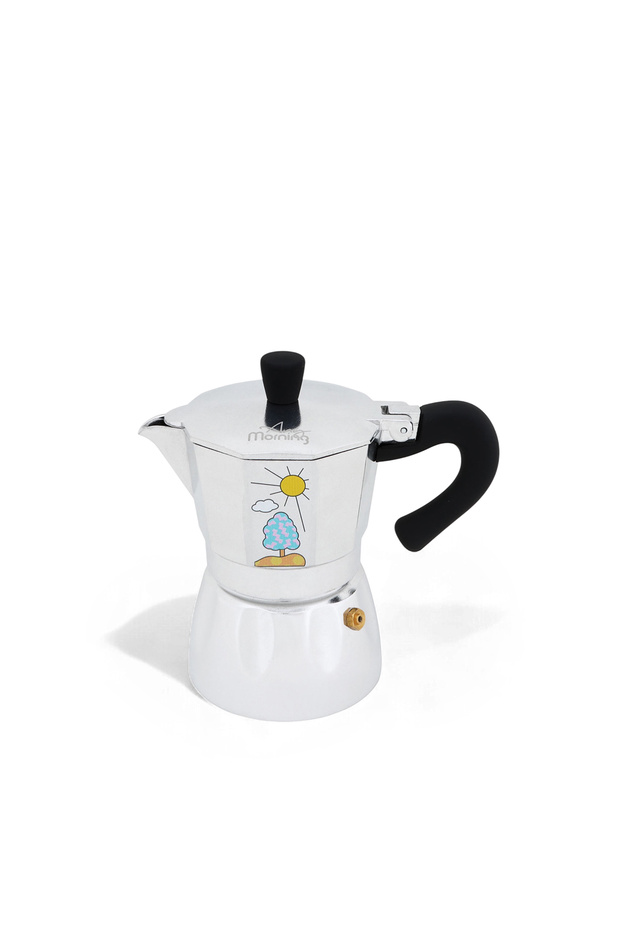 Stainless Steel Espresso Coffee Stovetop Maker Pot 6 Cups, 8 oz - 1