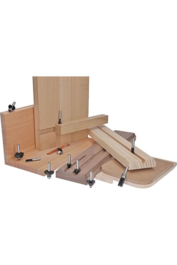 - 6 Parça Freze Seti 8 mm Şaftlı - 3