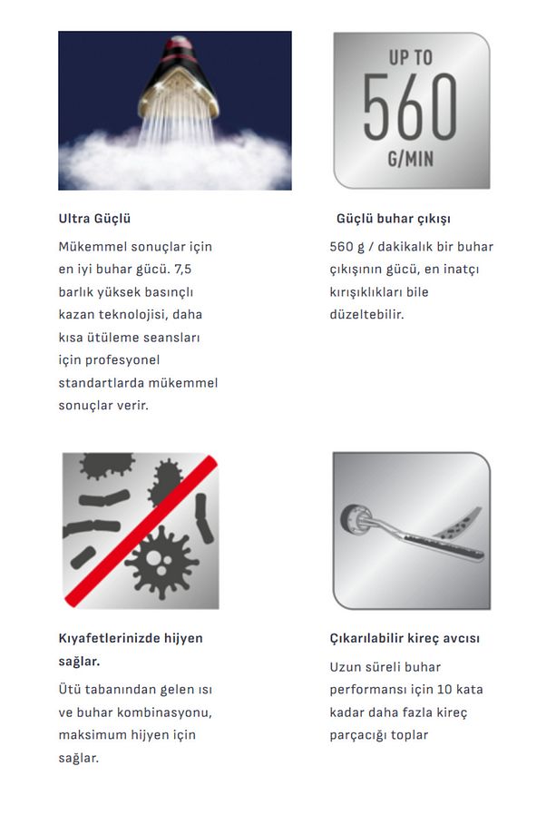 Pro Express Protect Durilium AirGlide Autoclean  GV9230 Buhar Kazanlı Ütü 2600W - 6