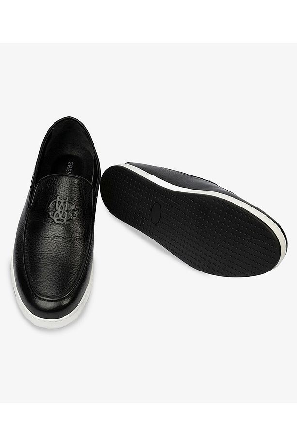 Erkek Siyah Hakiki Deri Loafer Ayakkabı 4Y1CA63479 - 6