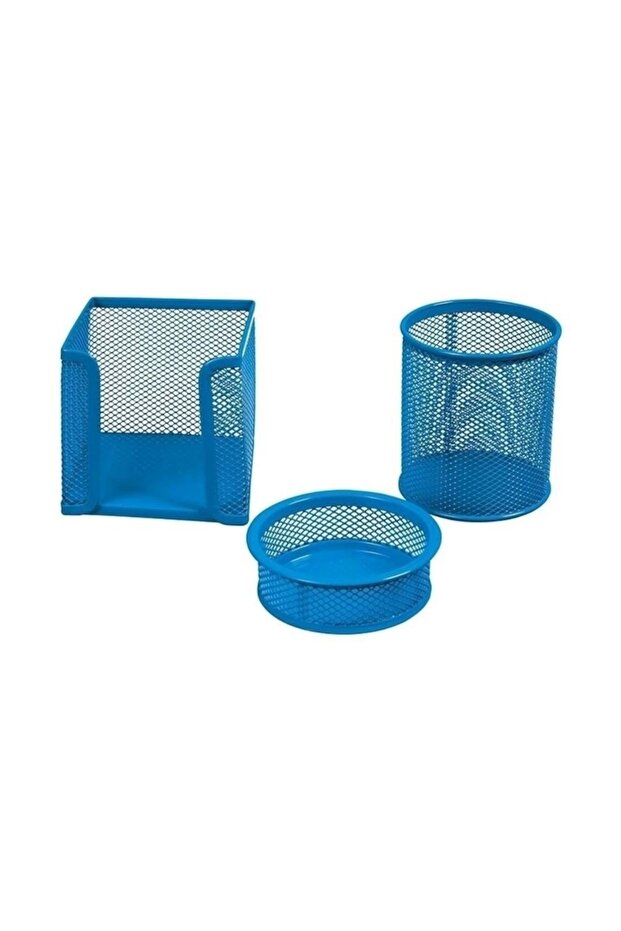 1000 File Set Wire Desktop (pen holder-paper clip-paper holder) A. Blue
