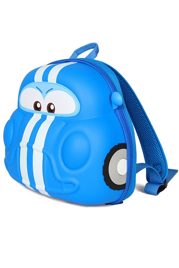Car Kindergarten Backpack / Blue - 2