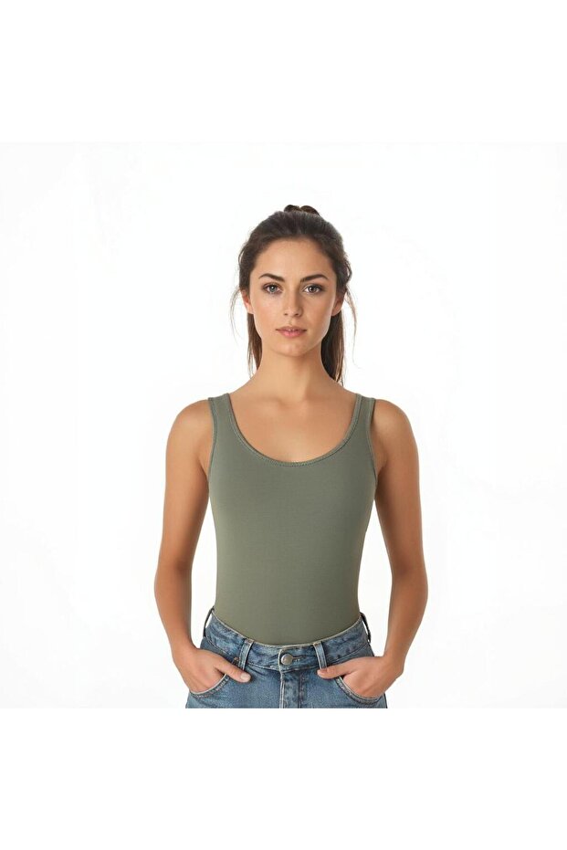 Slim Fit U Yaka Basic Atlet - 1