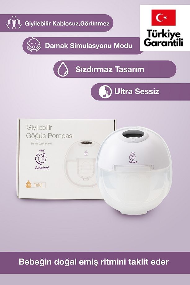 Giyilebilir Göğüs Pompası 180 ML Eller Serbest Süt Sağma makinası - 1