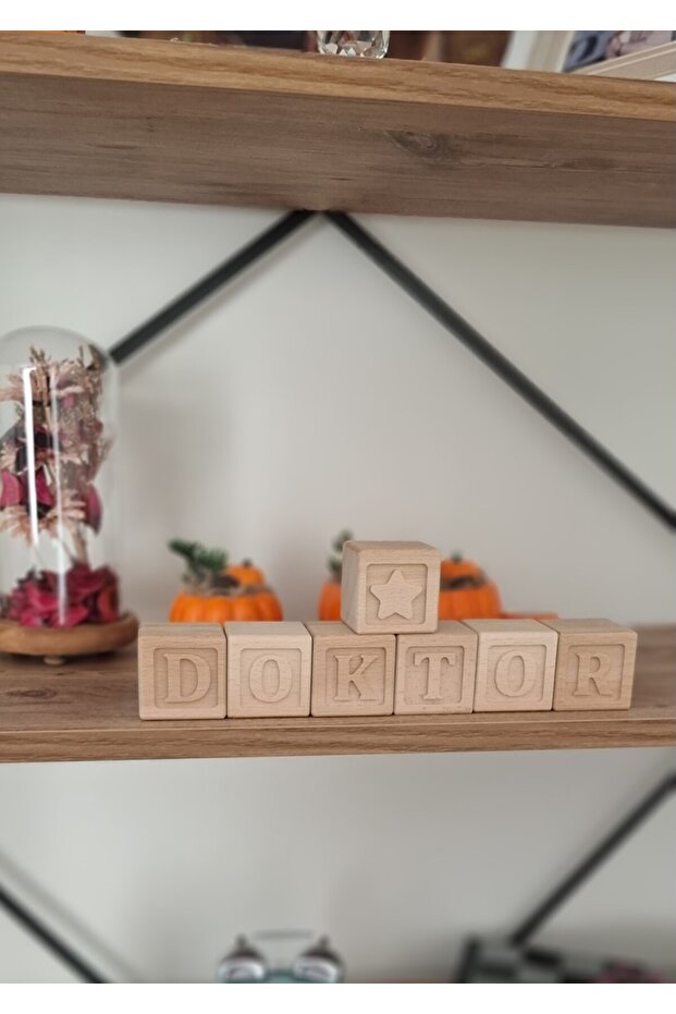 Ahşap Harf Küpleri - 6