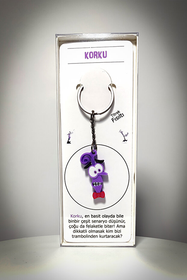 سلسلة مفاتيح رعب ذات وجه عكسي (داخل الخارج). - 2