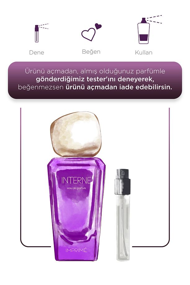 Interne EDP 50 ML & Seyahat Boy 15 ml Kadın Parfüm Seti I Meyveli Ve Çiçeksi I Bergamot, Şeftali - 4