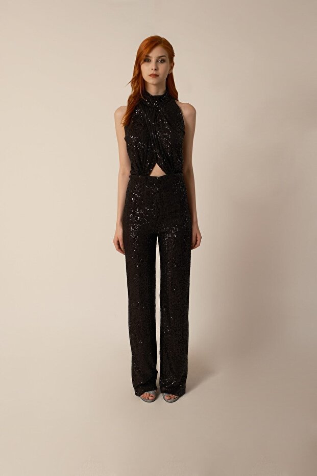 Siyah Payet Tulum - 5