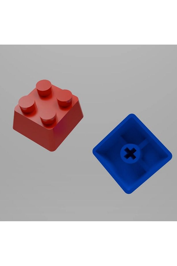 Renkli Blok Tuğla Tasarımlı Klavye Tuş Takımı (4’lü Set) – Mekanik Klavyelerle Uyumlu Keycap Seti - 3
