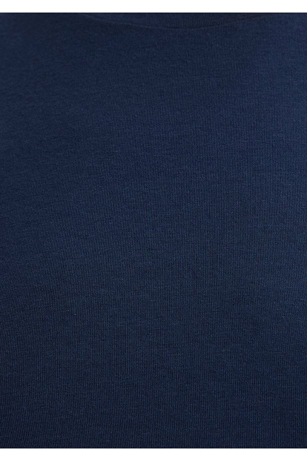 Lux Touch Lacivert Basic Modal Atlet Crop / Kısa Kesim 1610786-70487 - 6