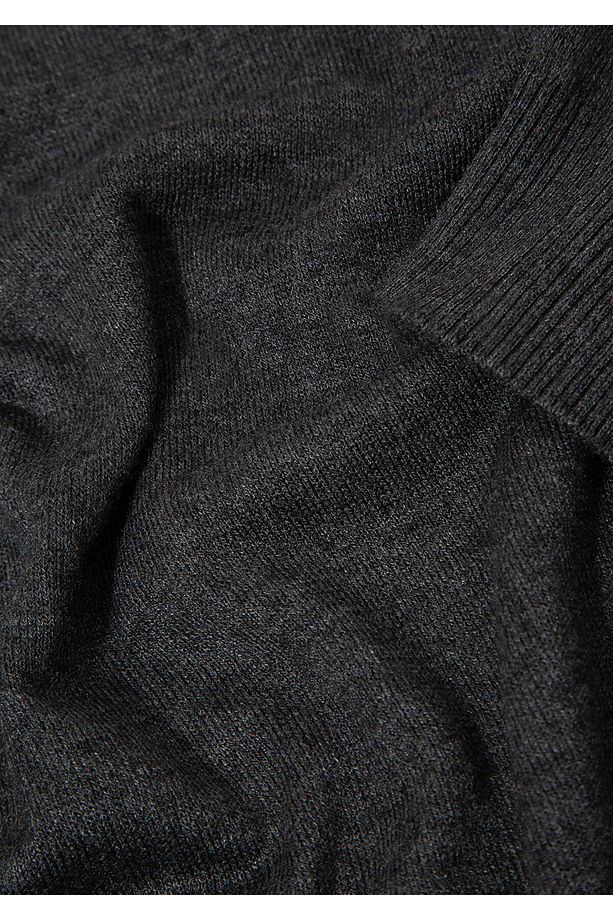 Kaşmir Karışımlı Antrasit Kazak Slim Fit / Dar Kesim 0710186-80023 - 8