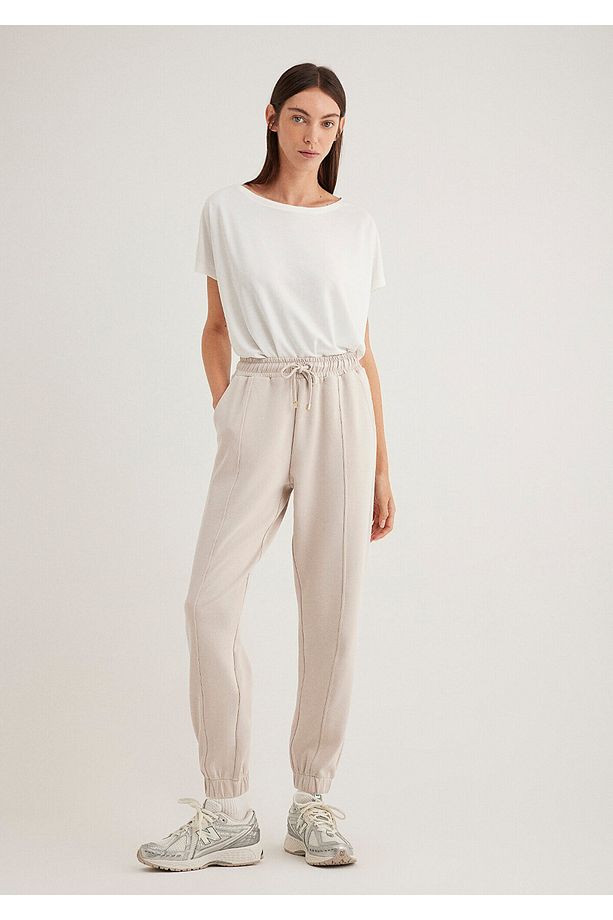 Lux Touch TENCEL TM Modal Bej Eşofman Altı 1600453-34531 - 2