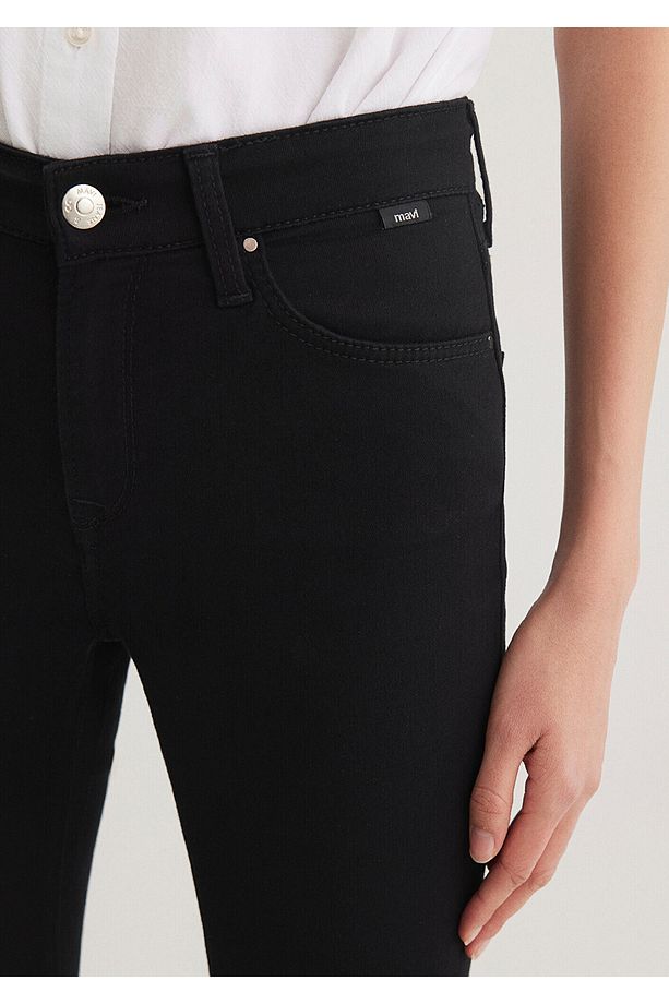 Molly Casual Siyah Jean Pantolon 1013624623 - 6