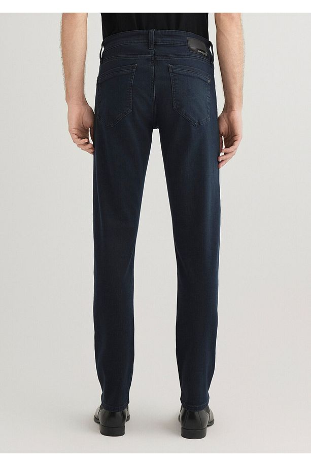 Jake Black Puslu Gece Mavisi Jean Pantolon 0042227245 - 5