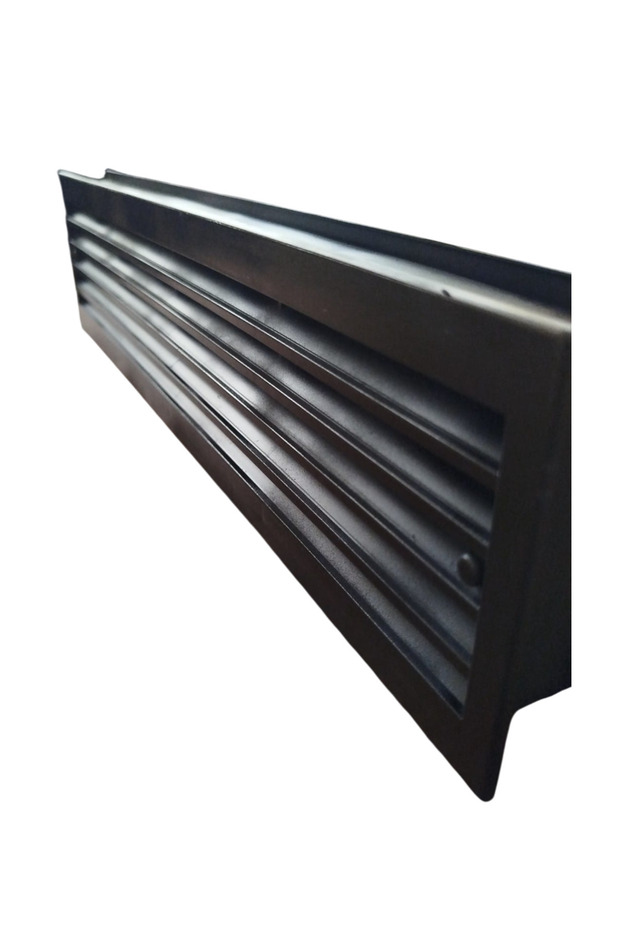 KAPI MENFEZİ 45X10 CM OLCUSUNDE PLASTİK-MAT SIYAH - 1