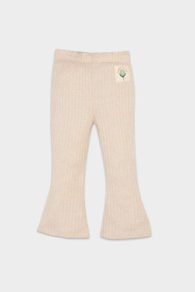 Baby Girl Spanish Leggings Elastic Waist Ribbed Camisole Long Length Label Leggings D3686A524Au