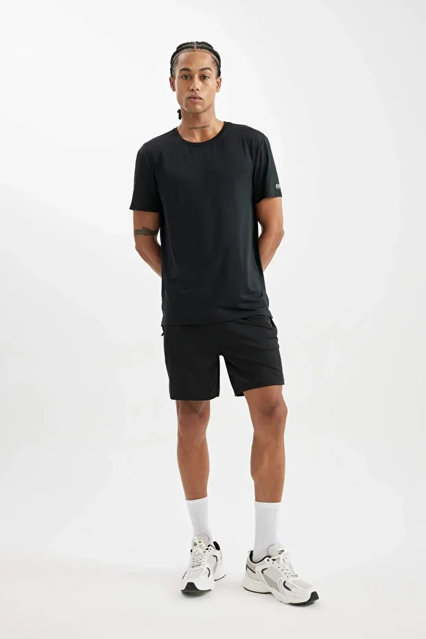 DeFactoFit Standart Fit Normal Kesim Sporcu Kısa Paça Şort C9176AX24AU - 4