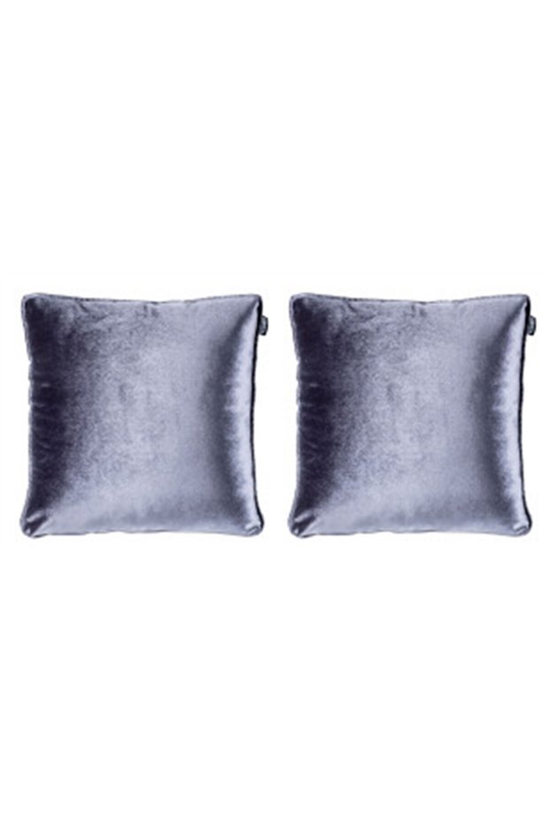 2-Piece Velvet Throw Pillow Cover Anthracite