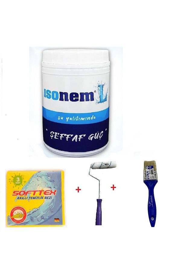 L Şeffaf Güç | Su Yalıtımı 1 Kg. Şeffaf Su Yalıtımı Seti - 1