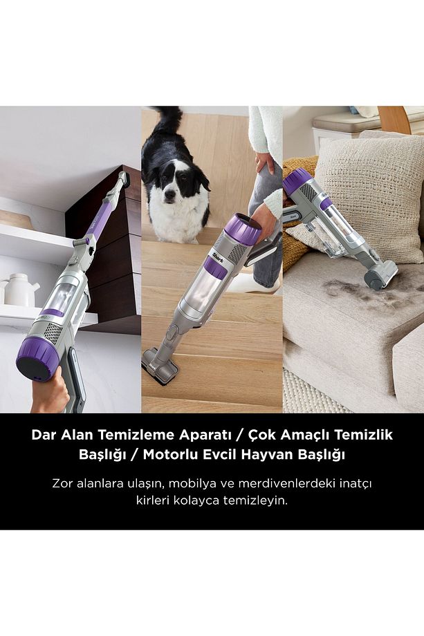 PowerDetect Turbo Başlıklı Şarjlı Dikey Süpürge - 6