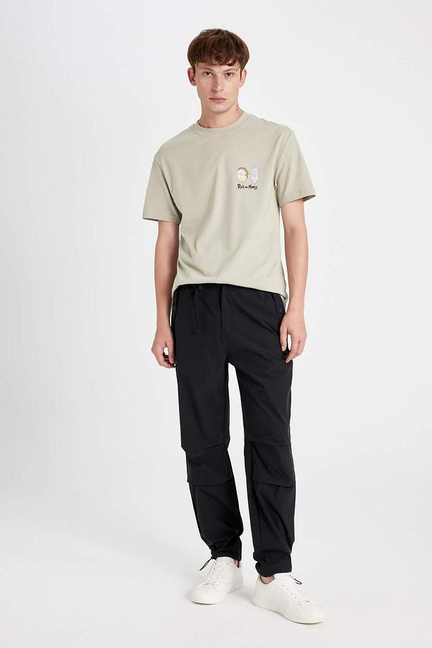 %100 Pamuk Rick and Morty Regular Fit Bisiklet Yaka Kısa Kollu Tişört C6512AX24AU - 2