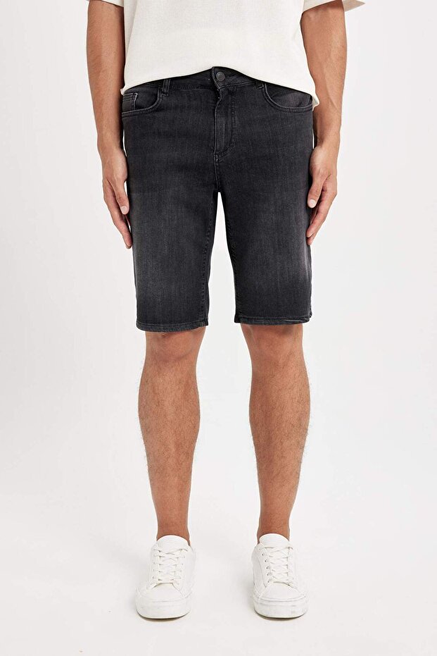 Regular Fit Jean Bermuda Şort D3960AX24SM - 4
