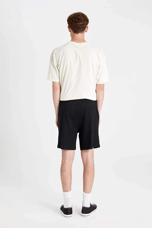 Relax Fit Cepli Basic Düz Şort D5104AX24SM - 7