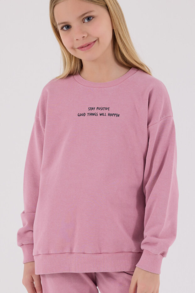 Devojčički roze trenerka set - 4