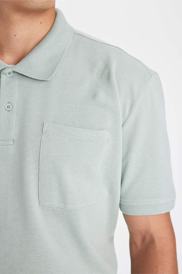 %100 Pamuk New Regular Fit Polo Yaka Kısa Kollu Pike Basic Düz Tişört D4610AX24SM - 5