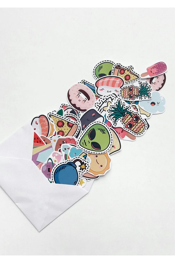 952 Adet Renkli Etiket Defteri - Sticker Book - Eğlenceli Etiket Seti - 7