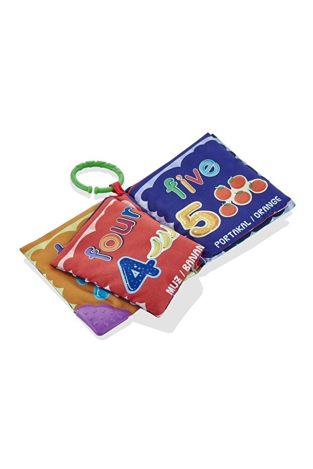 Fruit Patterned Educational Book with Rustle Teether - 2