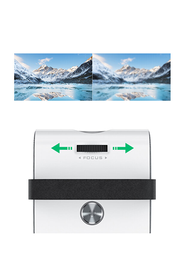 Mini WiFi Bluetooth Projector, 720p HD, 4000 Lumens, HDMI, Screen Mirroring for Android/iOS - 5