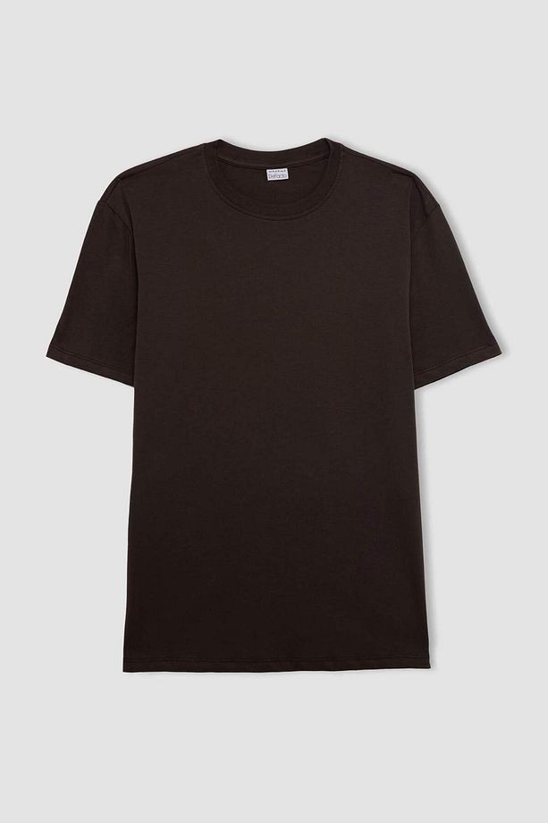 %100 Pamuk New Regular Fit Bisiklet Yaka Basic Düz Kısa Kollu Tişört V7699AZ24SP - 5