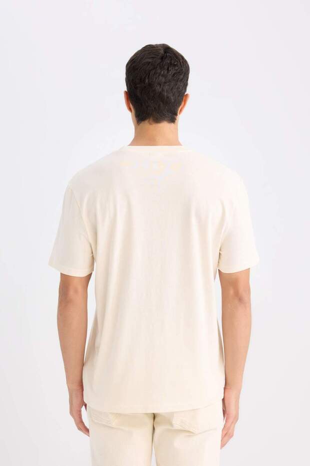 %100 Pamuk New Regular Fit Bisiklet Yaka Basic Düz Kısa Kollu Tişört V7699AZ25SP - 6