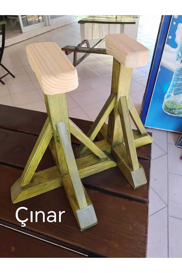 Jimnastik Ağır Amut/Ağır Geçiş Ahşap Bar 2 Adet - 6