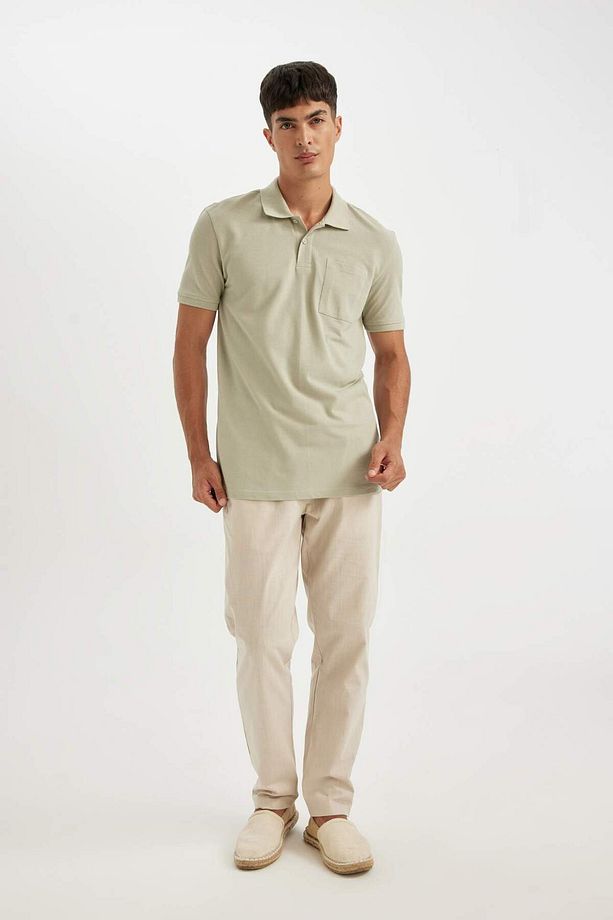 %100 Pamuk New Regular Fit Polo Yaka Kısa Kollu Pike Basic Düz Tişört D4610AX24SM - 2