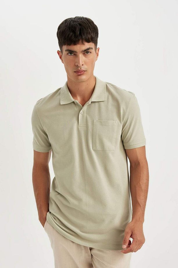%100 Pamuk New Regular Fit Polo Yaka Kısa Kollu Pike Basic Düz Tişört D4610AX24SM - 3