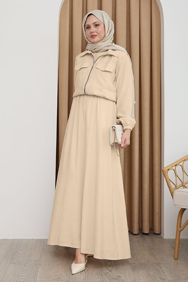 Rochie cu jachetă și fermoar Stone - 3