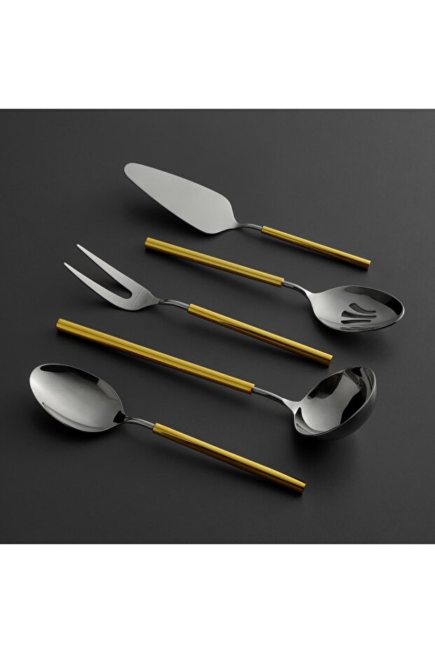 6000 Roller Altın 5 Parça Servis Seti - 1