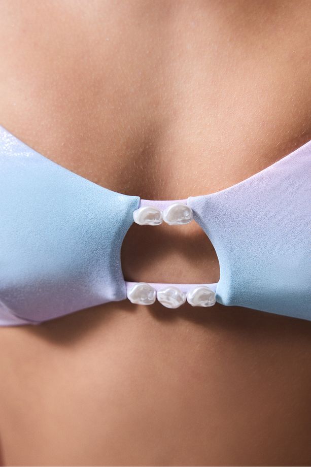 Jamie Boncuklu Çok Renkli Bikini Üstü - Gamze Erçel Koleksiyonu - 6