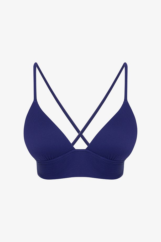 Lacivert Denver Push Up Bikini Üstü - 5