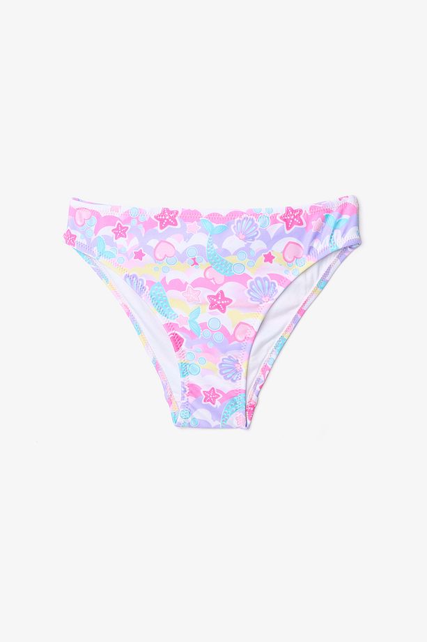 Kız Çocuk Star Shell Fırfırlı Halter Yaka Bikini Takımı - 3