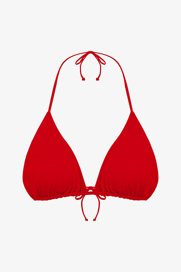 Red Triangle Bikini Top - 5