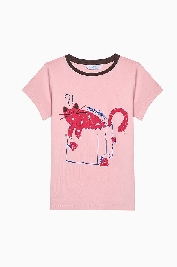 Kız Çocuk Meowberry Çok Renkli 2li Pijama Takımı - 6