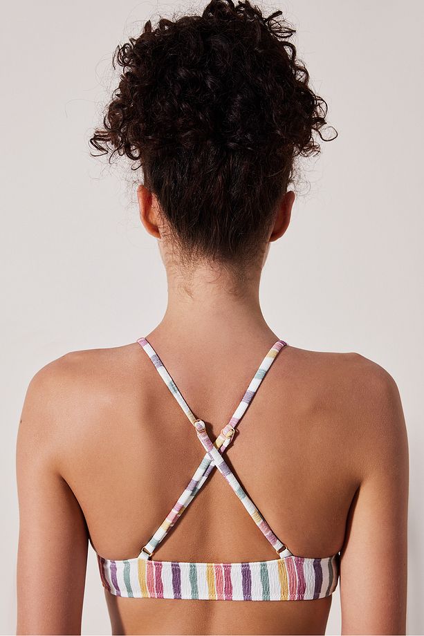 Kofi Bralet Dokulu Çok Renkli Bikini Üstü - 2