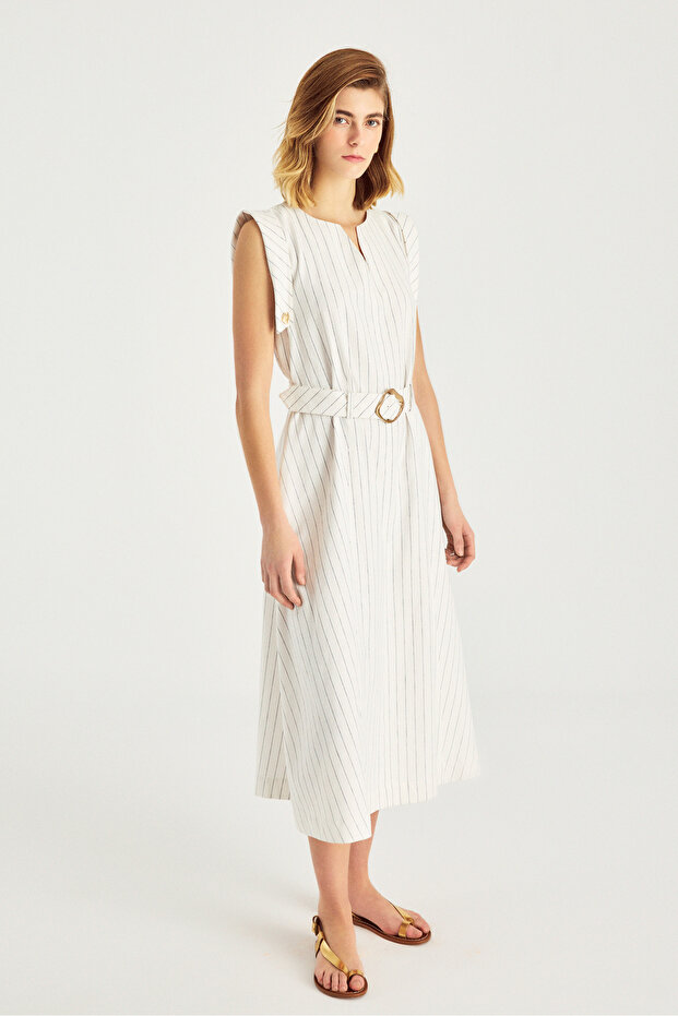 1733 Elbise Çizgili - 2