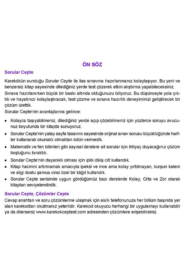 2026 LGS 8.Sınıf Cep Test 4lü Set Türkçe Paragraf Matematik Fen Bilimleri - 6