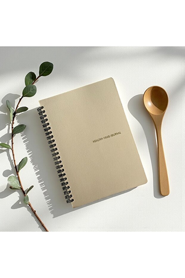 Healthy Food Journal - A5 Spiral Healthy Eating and Weight Tracking Notebook, Weekly and Daily Plan