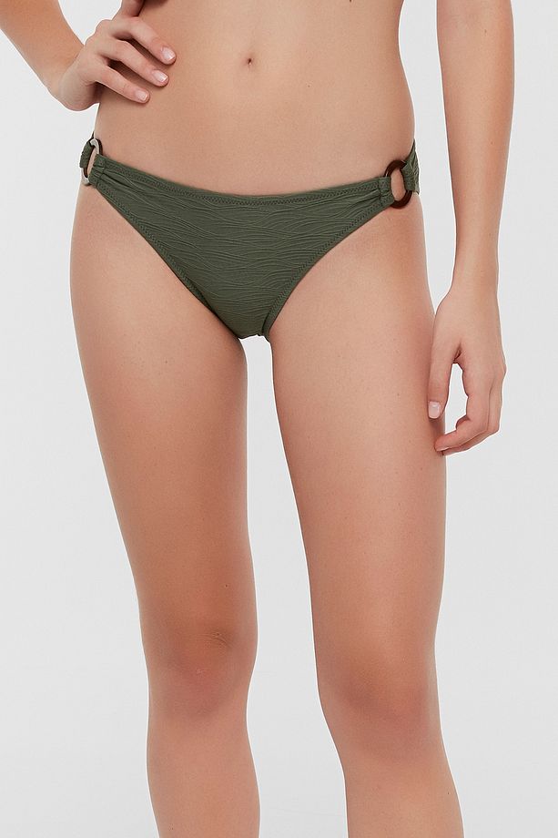 Koyu Yeşil Marble Side Bikini Üstü - 2